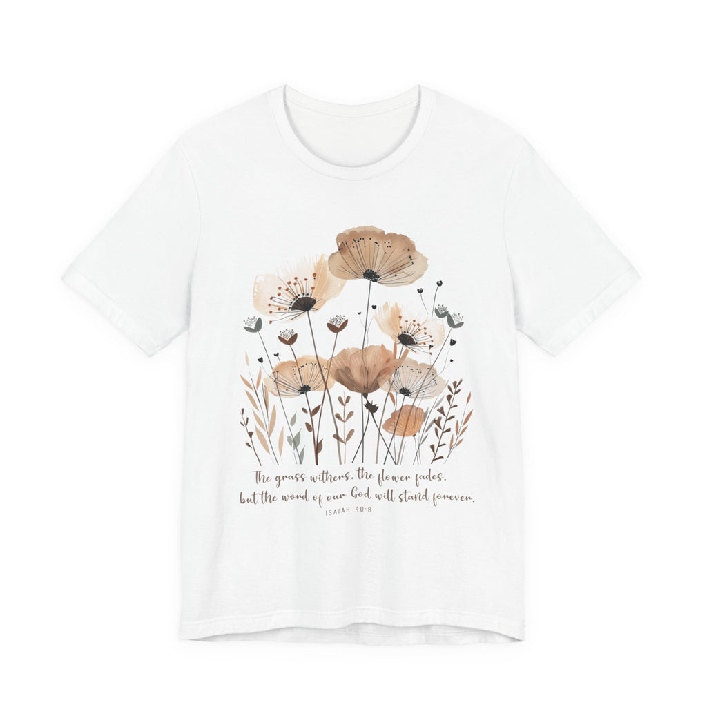 Floral Scripture T-shirt